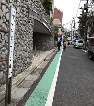参宮橋駅から道順1