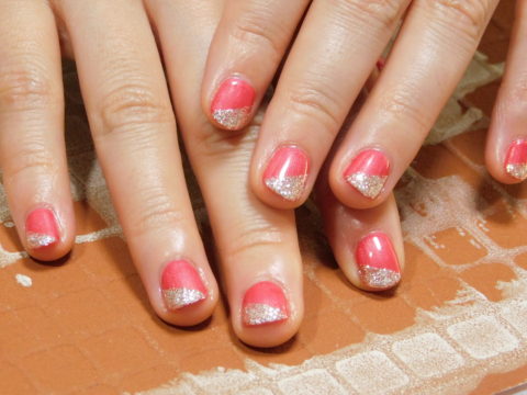 指先キラキラ ラメネイル 参宮橋 代々木 北参道 ネイルサロン Aira Nail アイラネイル